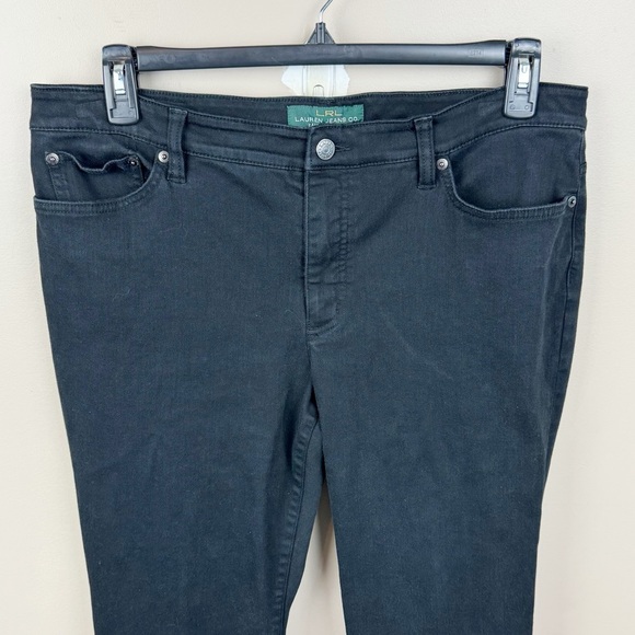 Lauren Ralph Lauren Black Modern Straight Curvy Jeans Size 16 - Picture 3 of 8